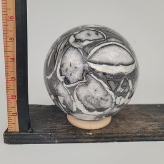 Clam Shell Marble Sphere (9.3 lbs _ S-94)