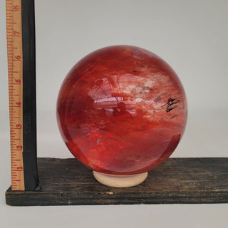 Red Glass Sphere (11.24 lbs _ S-112)