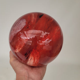 Red Glass Sphere (11.24 lbs _ S-112)