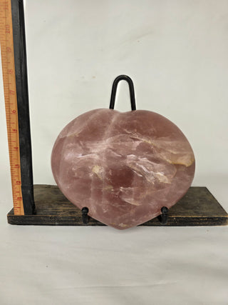 Rose Quartz Heart (9.3 lbs _ S-412)