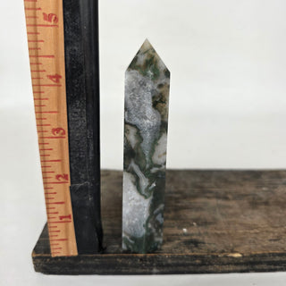 Druzy Moss Agate Obelisk (4.59 oz _ SL-431)