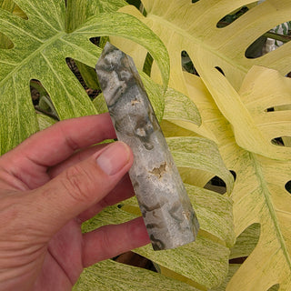 Druzy Moss Agate Obelisk (4.59 oz _ SL-431)
