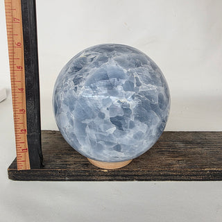 Polished Blue Calcite Sphere (10.8 lbs _ S-453)