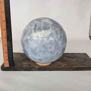 Polished Blue Calcite Sphere (12.8 lbs _ S-455)