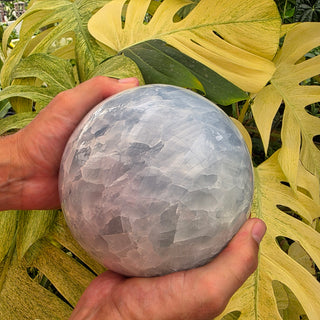 Polished Blue Calcite Sphere (12.8 lbs _ S-455)