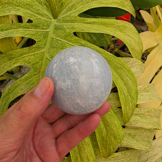 Polished Blue Calcite Sphere (1.4 lbs _ SL-461)
