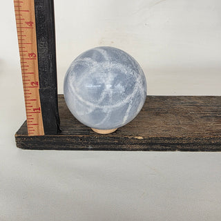 Polished Blue Calcite Sphere (1.6 lbs _ SL-480)