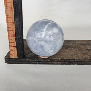 Polished Blue Calcite Sphere (1.6 lbs _ SL-480)