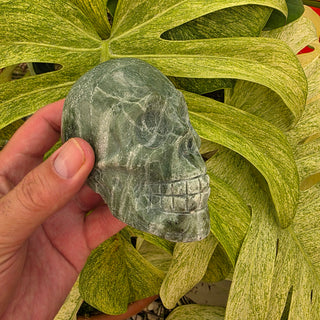 Jasper/Calcite Skull-Shape (1.4 lbs _ SL-495)