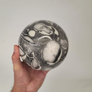 Clam Shell Marble Sphere (9.3 lbs _ S-94)