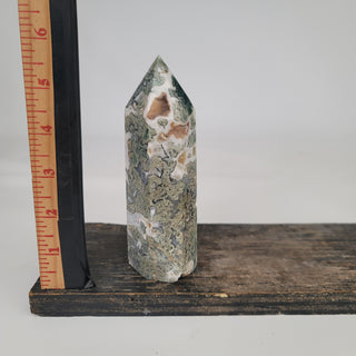 Moss Agate Obelisk (13.6 oz _ SL-134)