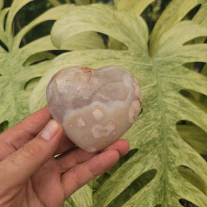 Cotton Candy Agate Heart (12.55 oz _ SL-139)
