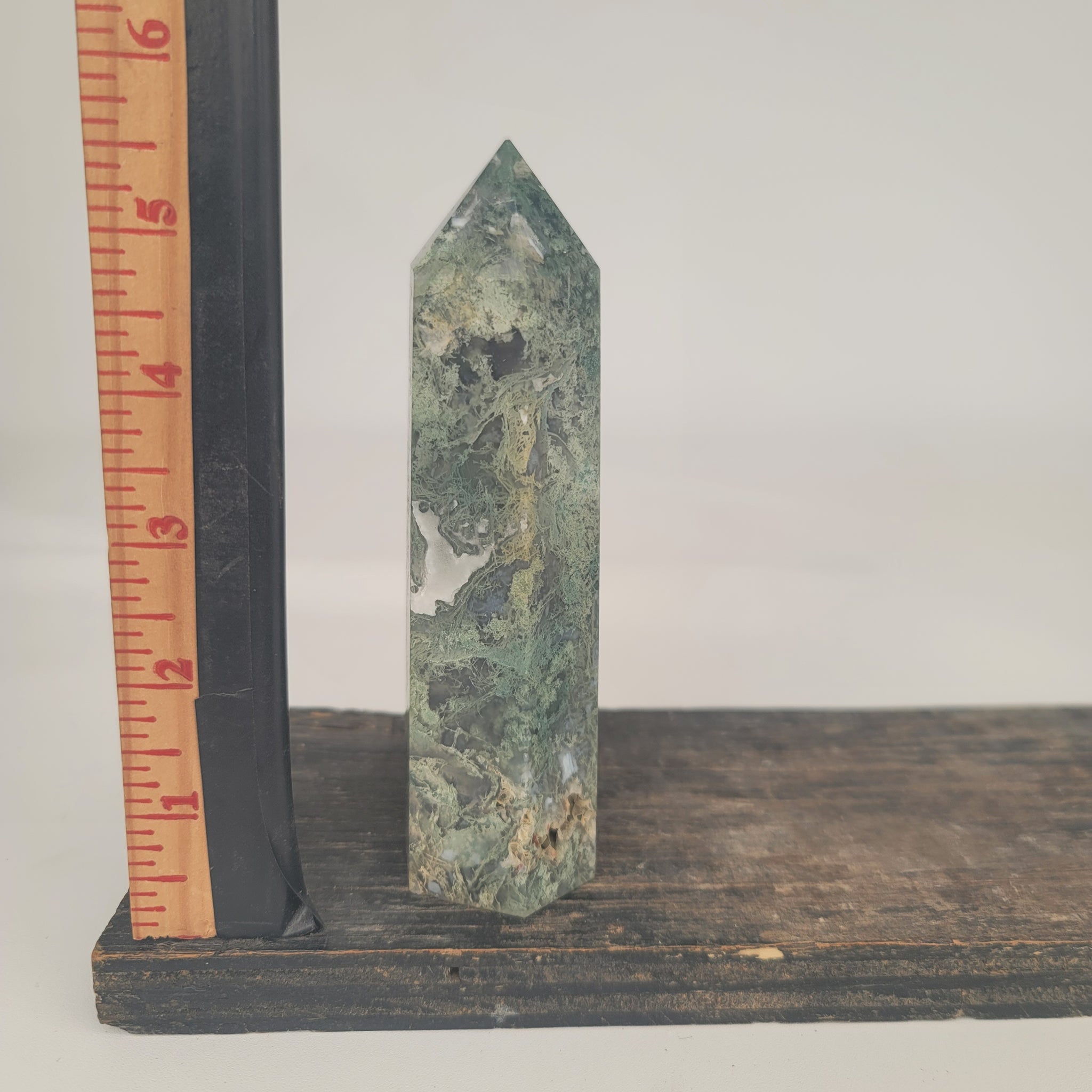 Moss Agate Obelisk (11.59 oz _ SL-147)