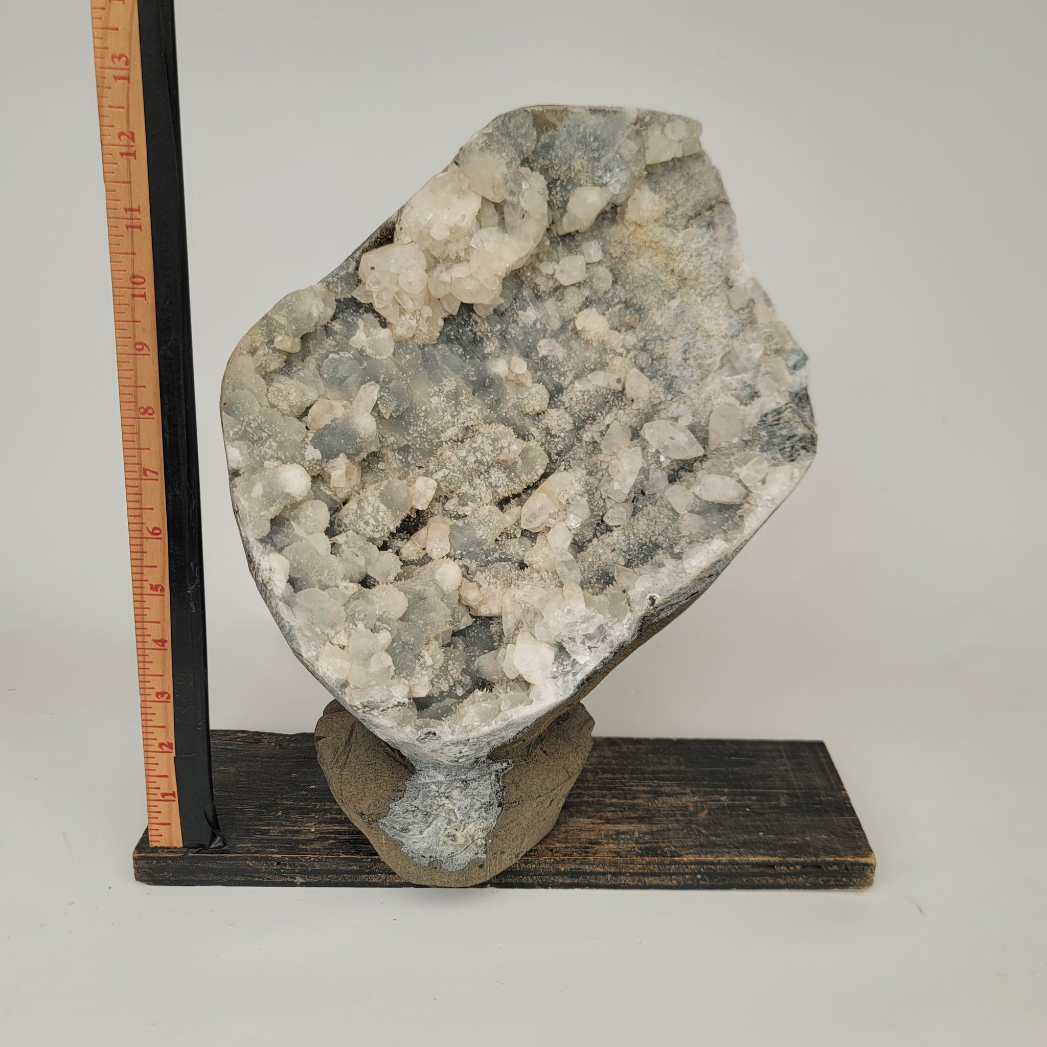 White Calcite Cluster - XL Pedestal (19.0 lbs _ S-300)