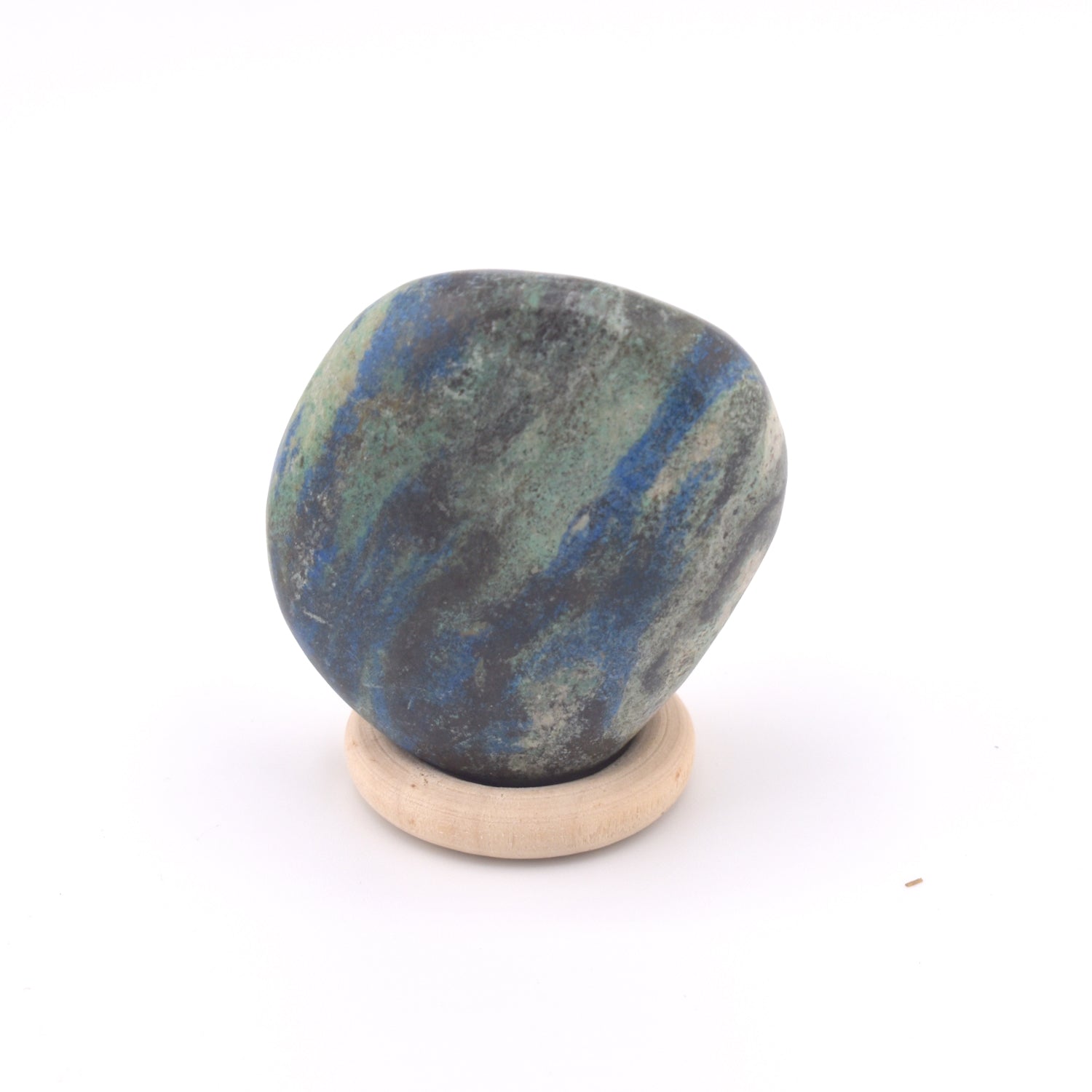 Freeform Polished Azurite/Malachite/Chrysocolla Stone (2.9 Oz _ S-36)
