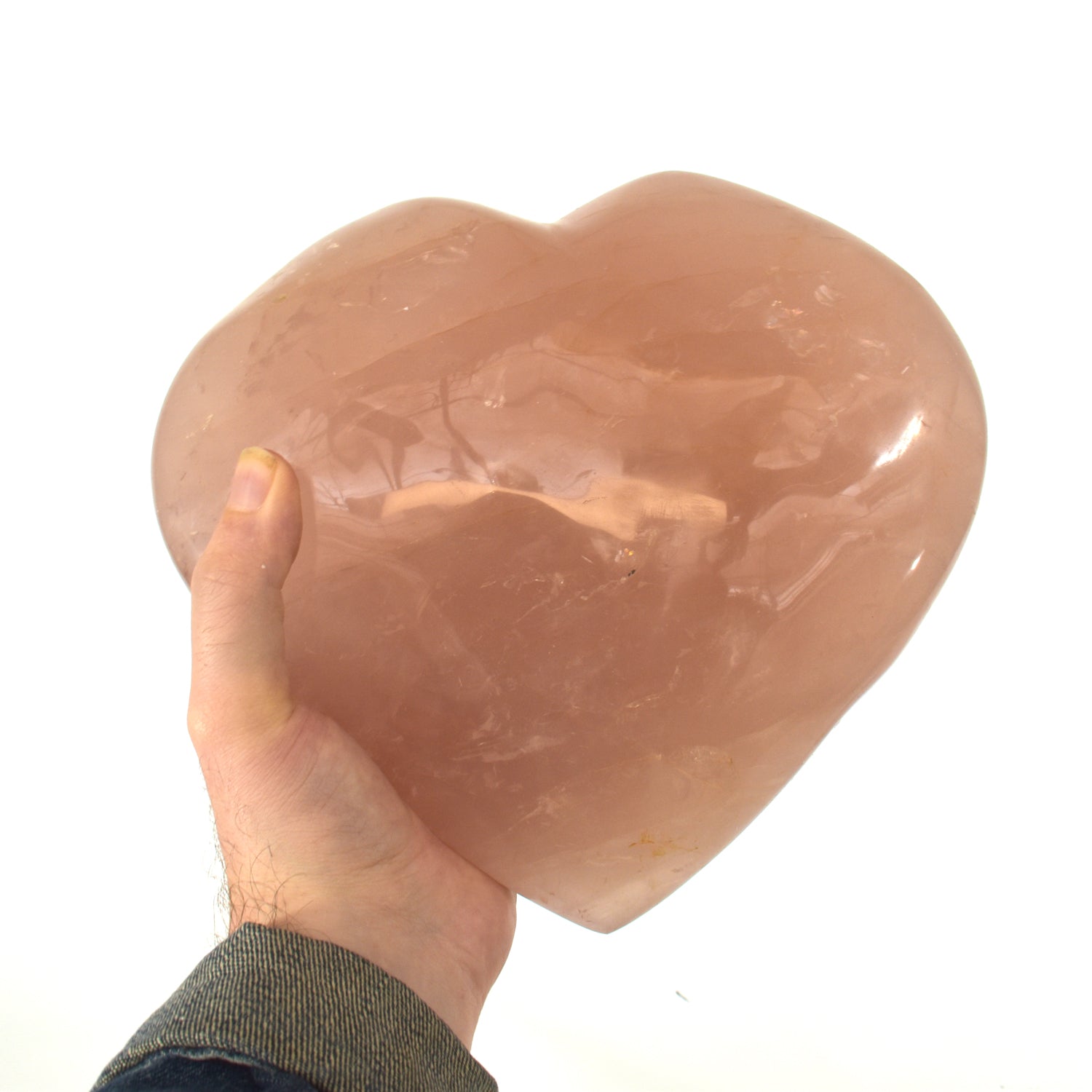 Rose Quartz Heart (10 lbs _ S-43)